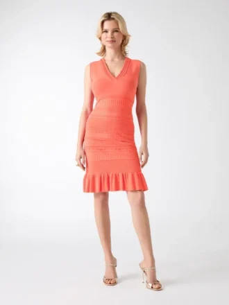 Syria Scalloped Sweater Dress