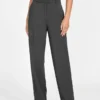 Tailored Stretch Straight-Leg Pants