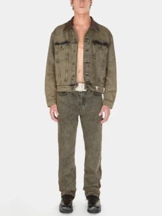 Tinted Denim Flare Pant