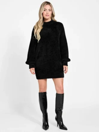 Torri Faux-Fur Tunic Sweater