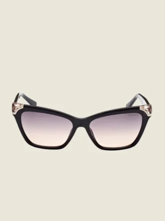 Tortoise Plastic Square Sunglasses