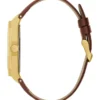 Two-Tone Analog Leather Watch