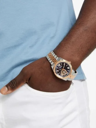 Two-Tone Analog Watch