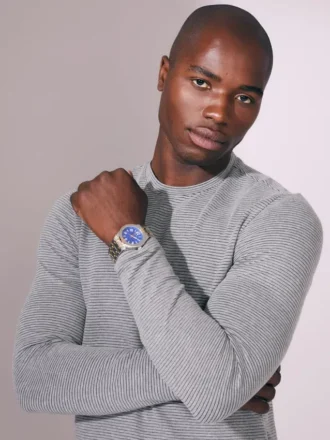 Two-Tone Analog Watch