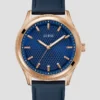 Two-Tone Leather Analog Watch