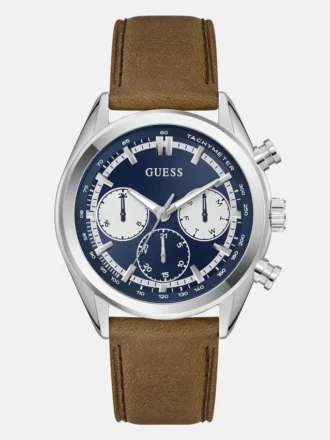 Two-Tone Multifunction Suede Watch