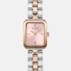 Two-Tone Rectangle Analog Watch