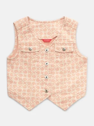 Venus Denim Logo Vest (7-14)