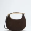 Victoria Leather Mini Hobo Bag