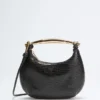 Victoria Leather Mini Hobo Bag