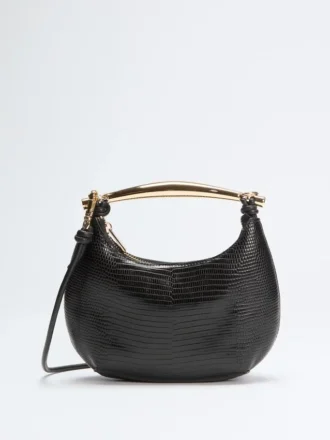 Victoria Leather Mini Hobo Bag