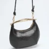 Victoria Leather Mini Hobo Bag