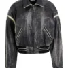 Vintage Cropped Leather Jacket