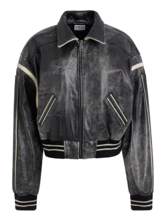 Vintage Cropped Leather Jacket