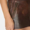 Vintage Leather Skirt