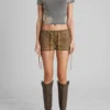 Washed Canvas Shorts