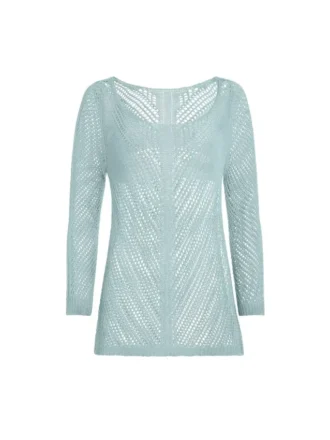 Washed Crochet Sweater