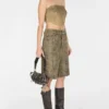 Washed Suede Bandeau