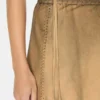 Washed Suede Skirt