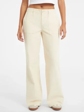 Wide-Leg Utility Pants