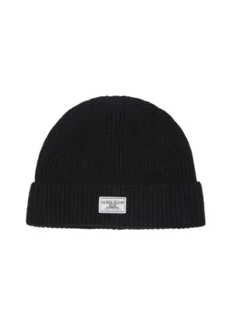 Wool-Blend Patch Beanie