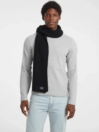 Wool-Blend Patch Scarf