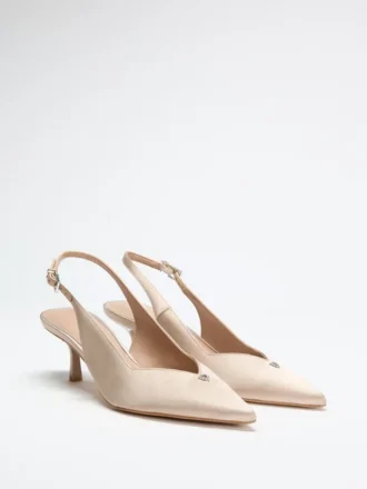 Yannick Satin Kitten Heels