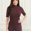Yuri Mock-Neck Top