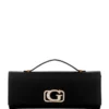 Zalina Satin Top-Handle Clutch