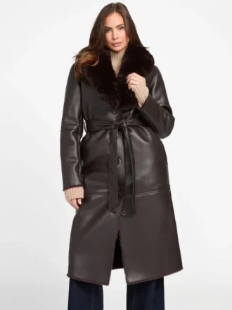 Zoey Faux-Leather Coat