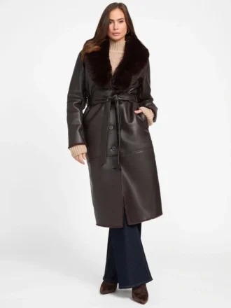 Zoey Faux-Leather Coat